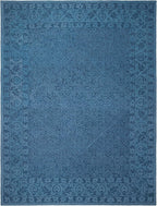 SAFAVIEH Area Rug 8x10 - Dip Dye Collection - Large - Navy Blue, Handmade Wool, Ideal for Living Room, Bedroom, Office, Dining Space (DDY151N)