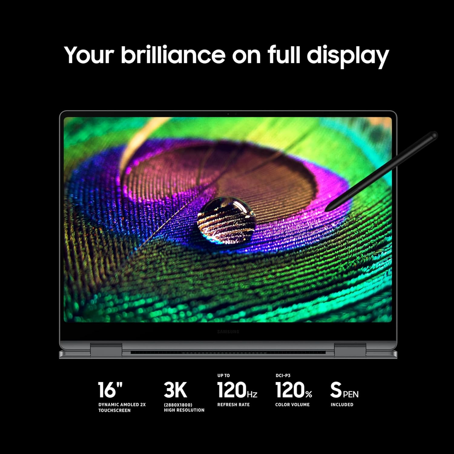 Samsung 16” Galaxy Book5 Pro 360 Copilot+ PC  AI Business Laptop  Windows 11 Pro  Intel Core Ultra 7 Processor 258V  3K AMOLED Touchscreen  32GB / 1TB  120HZ  2025 Model NP964QHA-KG2US  Gray