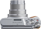 Canon PowerShot SX740 HS Digital Camera (Silver) – 20.3MP  40x Optical Zoom  4K UHD Video  Wi-Fi & Bluetooth  Compact Travel Point & Shoot (2956C001) + Bag + 64GB Memory Card