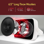 Pyle Home PDWR64BTW 6.5" Indoor/Outdoor 800-Watt Bluetooth Speaker System (White)