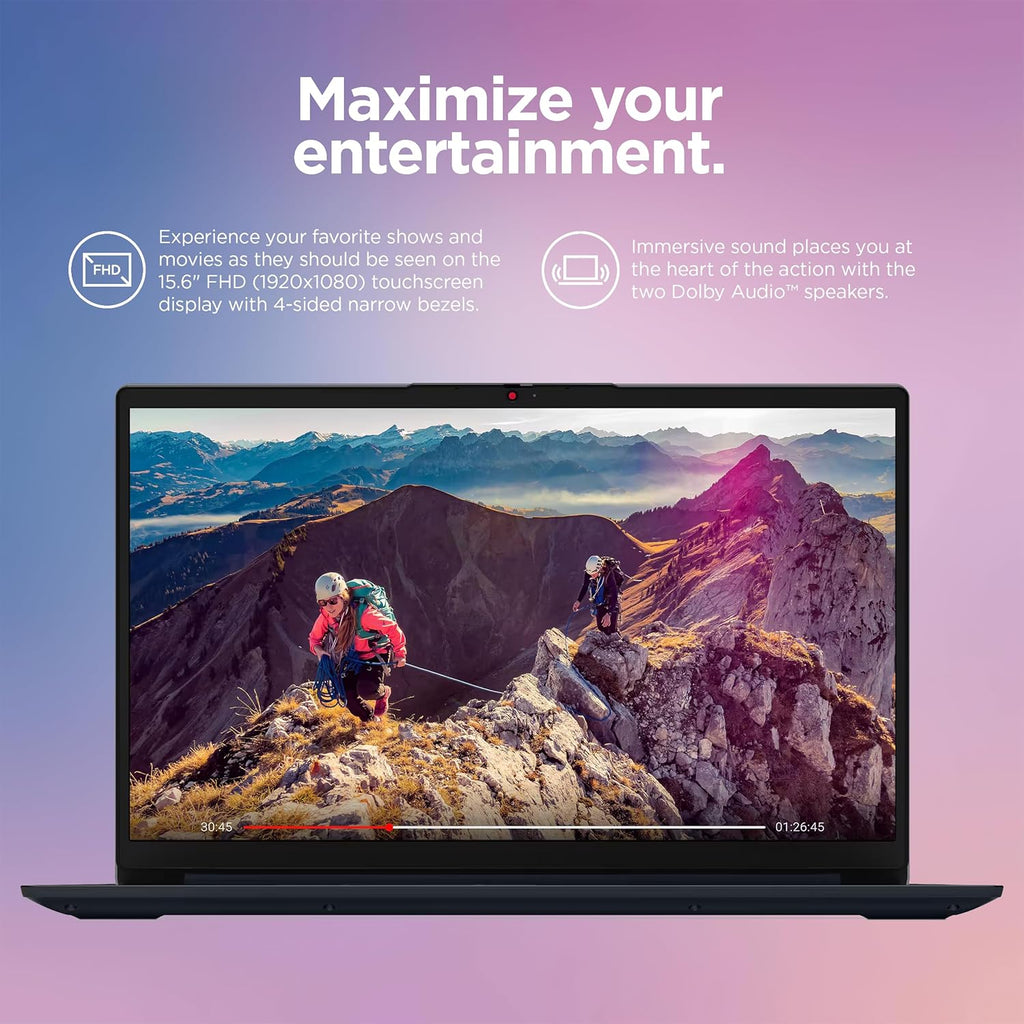 Lenovo IdeaPad Business Laptop  15.6" FHD Touchscreen  Powerful 10-Core Intel i5-1334U  AI Copilot Computer  16GB RAM  1TB Storage (512GB SSD+500GB Ext)  HubxcelAccessory  Win 11 Pro  Lifetime Office