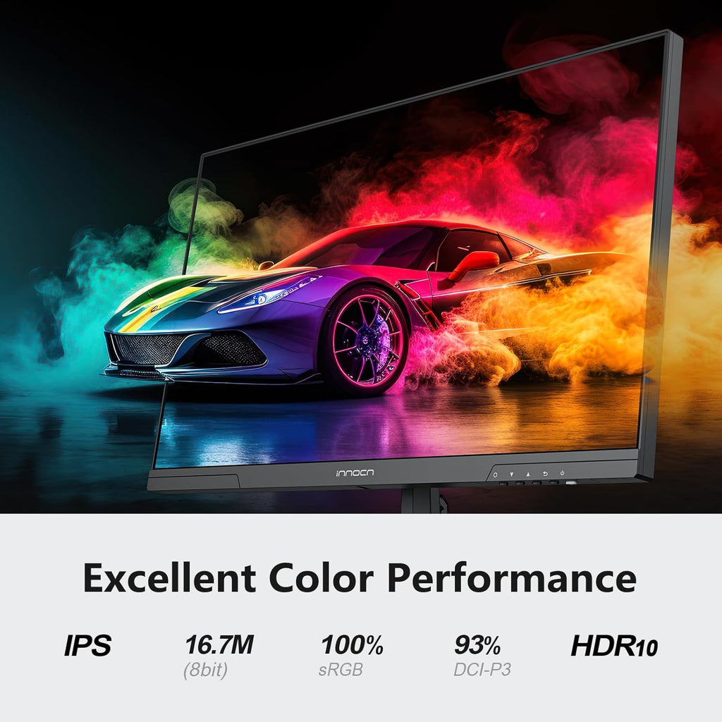 INNOCN 24.5 Inch Gaming Monitor 1440P 240Hz QHD 2K PC Desktop Gaming Screen Fast IPS HDMI 2.1 Display  DisplayPort  Built-in Speaker  25G2S