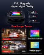 REDTIGER ViewClear 70 4K+2.5K Dash Cam Front and Rear  8MP STARVIS 2 IMX678 x Noctura™ Sensor  Dual HDR Hyper Night Clarity  5.8GHz WiFi 6  30MB/S Fast Download  Dash Camera with 24H Parking Monitor