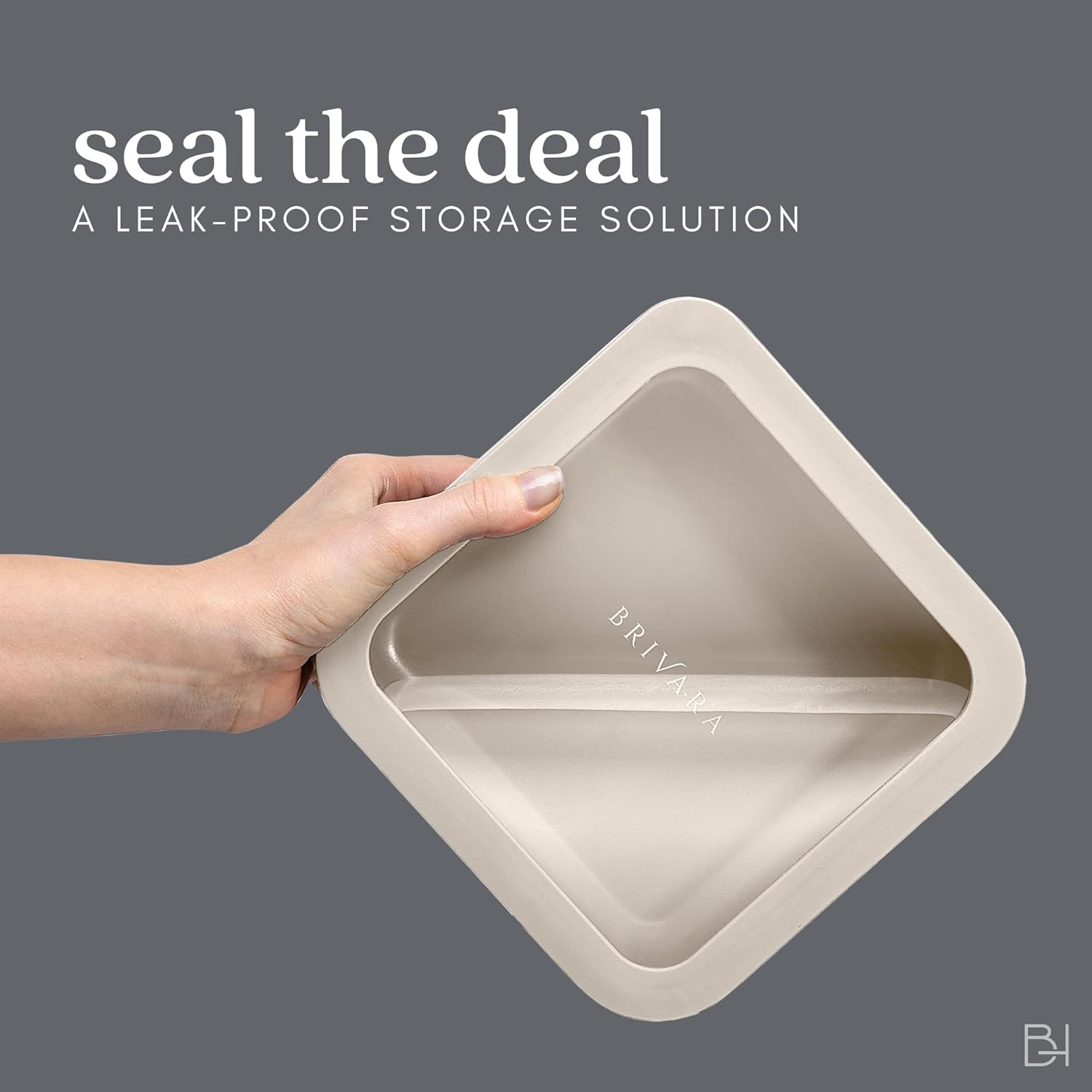 Ceramic Coated Glass Food Storage Containers | No PTFE, PFOA, PFAS, and BPA | Reusable Non Toxic Meal Prep Containers with Glass Lids | Easy To Store | 10 Piece Set Crema