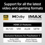 Sony BRAVIA Theater Bar 8 Soundbar for TV Surround Sound Home Theater 11 Speaker Soundbar  360 Spatial Sound Mapping  Dolby Atmos/DTS:X  Dolby Vision  HDMI 2.1 (HT-A8000)
