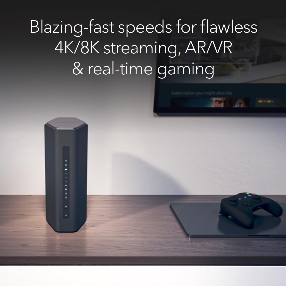 NETGEAR Nighthawk Tri-Band WiFi 7 Router (RS500) – Router Only  BE12000 Wireless Speed (up to 12 Gbps) - Covers up to 3 000 sq. ft.  120 Devices – 2.5 Gig Internet Port - Free Expert Help