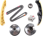 AUCERAMIC Timing Chain Kit with 2PCS Intake & Exhaust VVT Gear Sprocket Fit for 2011-2020 Hyundai Tucson Elantra Sonata Kia Rio Soul Forte Optima 1.6L