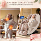 MassaMAX 2026 4D Massage Chair, Full Body Recliner with OTA Cloud Tech, Deep Yoga Stretch, 27 Auto Modes, 55" SL Track, APP & AI Voice Control, Auto Footrest, Zero Gravity, and Heating for Relaxation