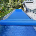 BigXwell Solar Pool Cover  Blue 16-mil 12 x 24 Foot Rectangle Solar Blanket for In-Ground Pools  1600 Series Heavy-Duty Insulating Pool Heater Covers for Swimmer