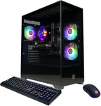 CYBERPOWERPC Gamer Master Gaming PC  AMD Ryzen 5 5500 3.6GHz  Radeon RX 6400 4GB  16GB DDR4  500GB PCIe Gen4 SSD  WiFi Ready & Windows 11 Home (GMA3100A)