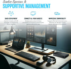 WD19S Dell Docking Station Dual Monitor - Dock Station with 180W + USB Type-C + HDMI + Dual DisplayPort - Ultimate Laptop Docking Station