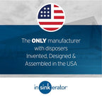 InSinkErator Badger 5 Garbage Disposal, 1/2 HP Continuous Feed, Compact Design, Quick Lock Installation