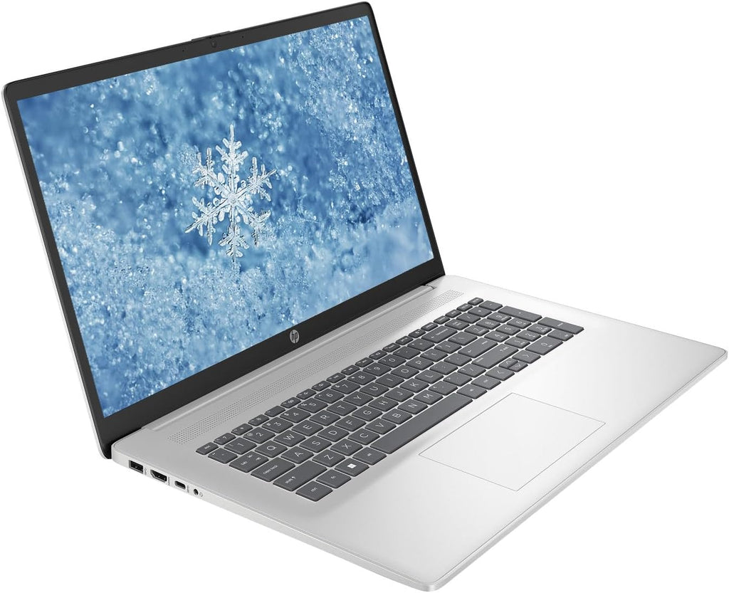 HP 17.3" HD+ Business & Student Laptop Computer  16GB RAM 1TB SSD  8-Cores Intel Core i3 Processor  Windows 11 Pro  Numeric Keypad  Wi-Fi 6  PLUSERA Earphones & 8-in-1 Hub  Natural Silver