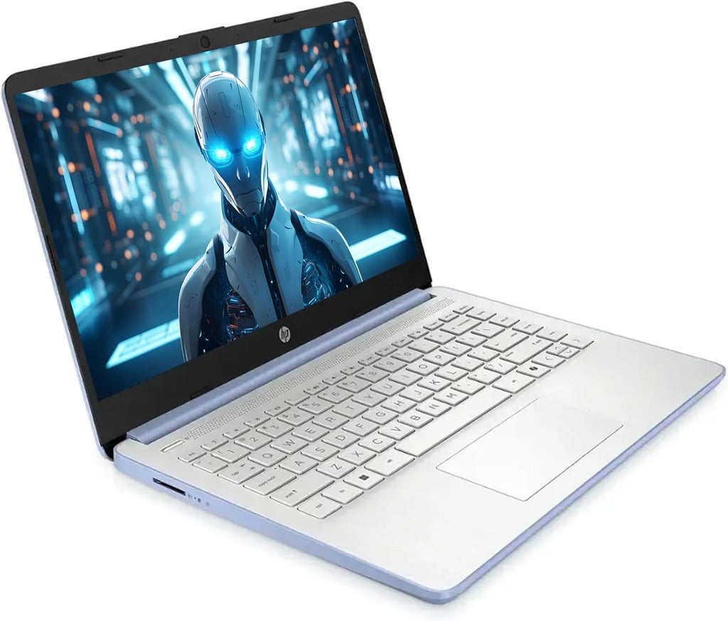 HP Laptop with Microsoft Office and 1TB Cloud Storage (1-Year) | 14 inch HD Computer | 4GB RAM | 128GB UFS | Intel 4-Core CPU(Beat i3-10110U) | Webcam | USB-C | Windows 11 Home in S Mode | LE Bundle