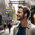 TOZO NC20 Active Noise Cancelling Wireless Earbuds, LDAC Hi-Res Sound Bluetooth Headphones, 6 Mics AI Call Ear Buds 80H Playtime, Dual Pairing, 32 EQ via App, IPX8 Waterproof, Wireless Charging Case