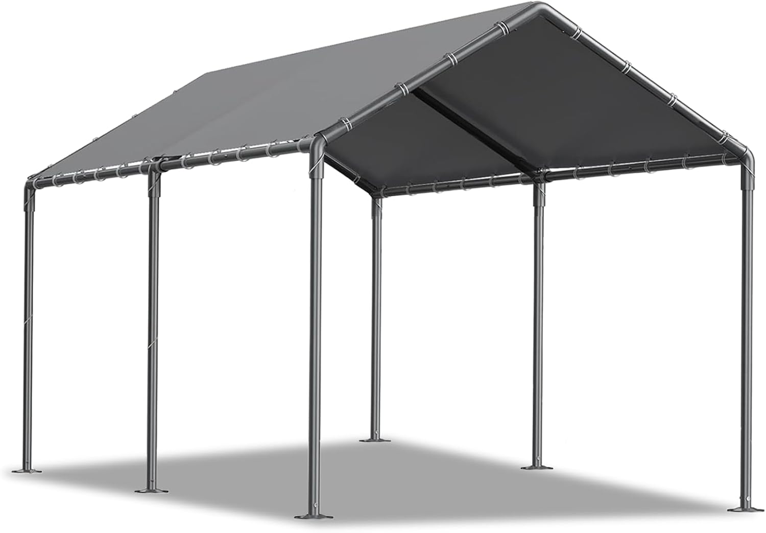 Outdoor Carport 10x20 Ft Heavy Duty Carport Portable Garage Waterproof and UV Resistant with Reinforced Structure for Trucks and Cars