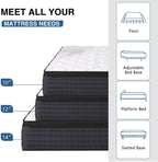 King Size Mattress, 12 Inch Hybrid Memory Foam King Mattress in a Box, Individual Pocket Spring, Medium, CertiPUR-US
