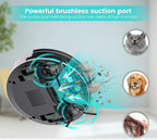 Lefant Robot Vacuum Cleaner, 120 Mins Runtime, Compact Design, Low Noise, Powerful Suction, Wi-Fi/App/Voice Control, Self-Charging, Scheduled Cleaning, Ideal for Pet Hair and Hard Floors, M210 Black