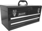 Homak 2 Drawer Ball Bearing Toolbox Chest, Black, 20 Inches