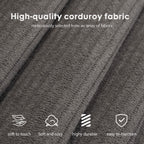 78.8" Modular Sofa Bed - 4-in-1 Convertible Design with Corduroy Fabric and High Density Sponge, Removable Cover and Fixed Frame