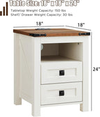 T4TREAM Farmhouse Nightstand