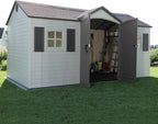 Lifetime 6446 Outdoor Storage Shed, 8 x 15 Foot, Desert Sand