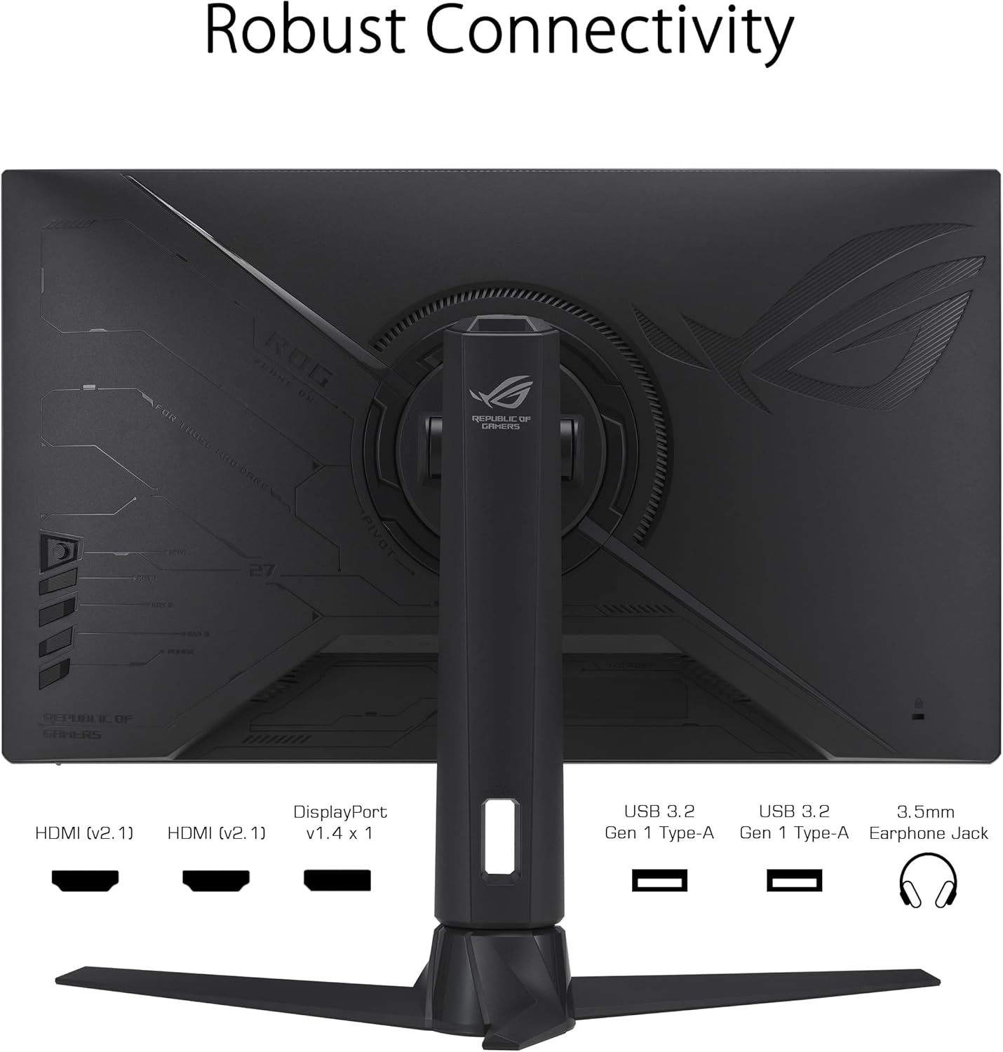 ASUS ROG Strix 27” 1440P Gaming Monitor (XG27AQMR) - 27”  QHD (2560 x 1440)  Fast IPS  300Hz  1ms  G-SYNC Compatible  FreeSync Premium Pro  Extreme Low Motion Blur Sync  DisplayPort  DisplayHDR 600
