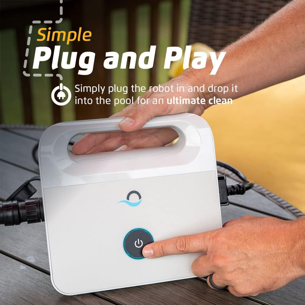 Dolphin Nautilus CC Automatic Robotic Pool Vacuum Cleaner  Wall Climbing Scrubber Brush  Top Load Filter Access  Ideal for Above/In-Ground Pools up to 33 FT in Length