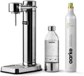 Aarke Carbonator lll with CO2 Cylinder, Sparkling & Carbonation Water Machine, Stainless Steel with PET BPA-Free Reusable Bottle Volume 1L/34 fl oz (Stainless Steel)