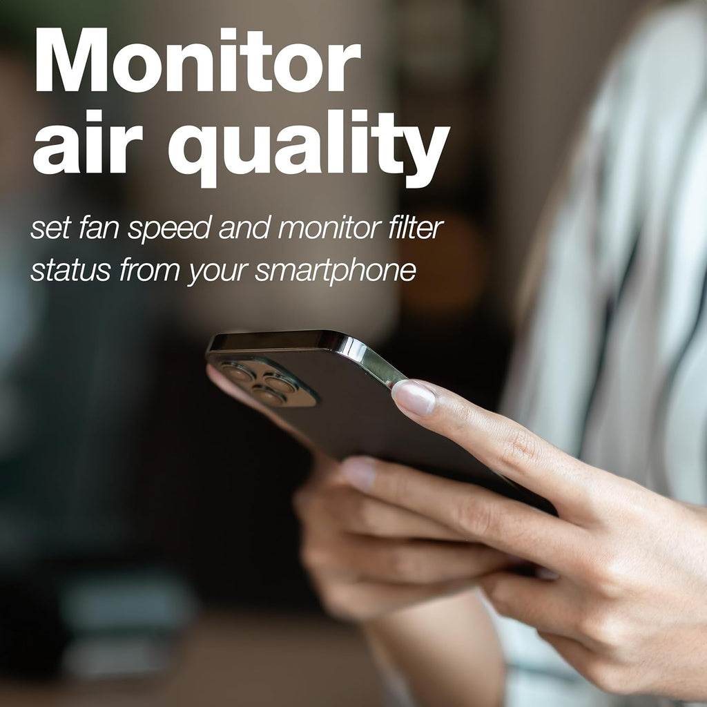 IQAir HealthPro Air Purifier - Smart HyperHEPA Filtration for Large Rooms up to 1125 sq ft - Smoke, Viruses, Allergens, Asthma, Mold, Dust, Pets, Swiss Made, Wifi App Control (Large Room - Plus XE)