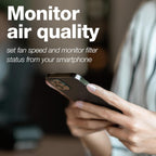 IQAir HealthPro Air Purifier - Smart HyperHEPA Filtration for Large Rooms up to 1125 sq ft - Smoke, Viruses, Allergens, Asthma, Mold, Dust, Pets, Swiss Made, Wifi App Control (Large Room - Plus XE)