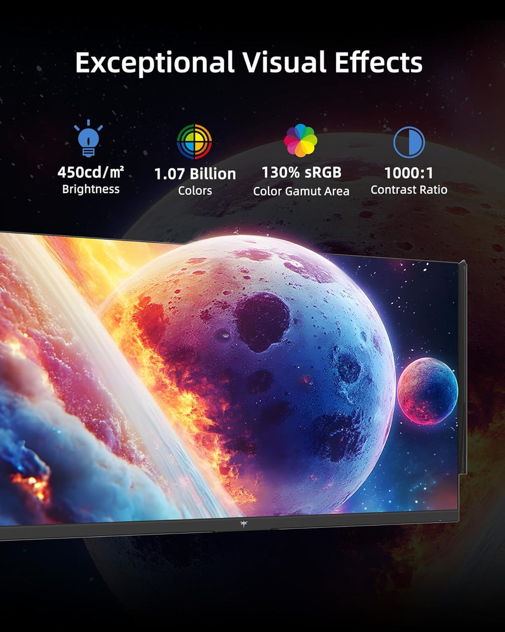 KTC 27M1 27 Inch Gaming Monitor  1440P Monitor with Speakers Built in  210Hz Monitors with Shielding Hood  Fast IPS  Adaptive Sync  130%sRGB  1MS(MPRT)  VESA Mount  Tilt/Swivel/Pivot/Height Adjustment