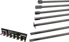 Steelman 7-Piece Spare Tire Retrieval Tool Kit, Lower and Raise Cradle-Suspended Tires, Flat, Pin, Hex, 12-mm Square, Slotted, ⅜-inch Square Heads