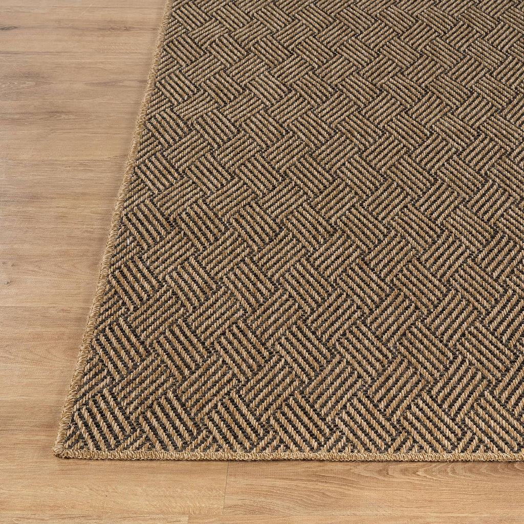 Easy Jute Rugs 9x12 Herringbone Natural Color Living Room Indoor Outdoor Area Rug for Patio and Kitchen Rug High Traffic Washable Easy to Clean Solid Boho Woven Design Carpet (9 x 12)