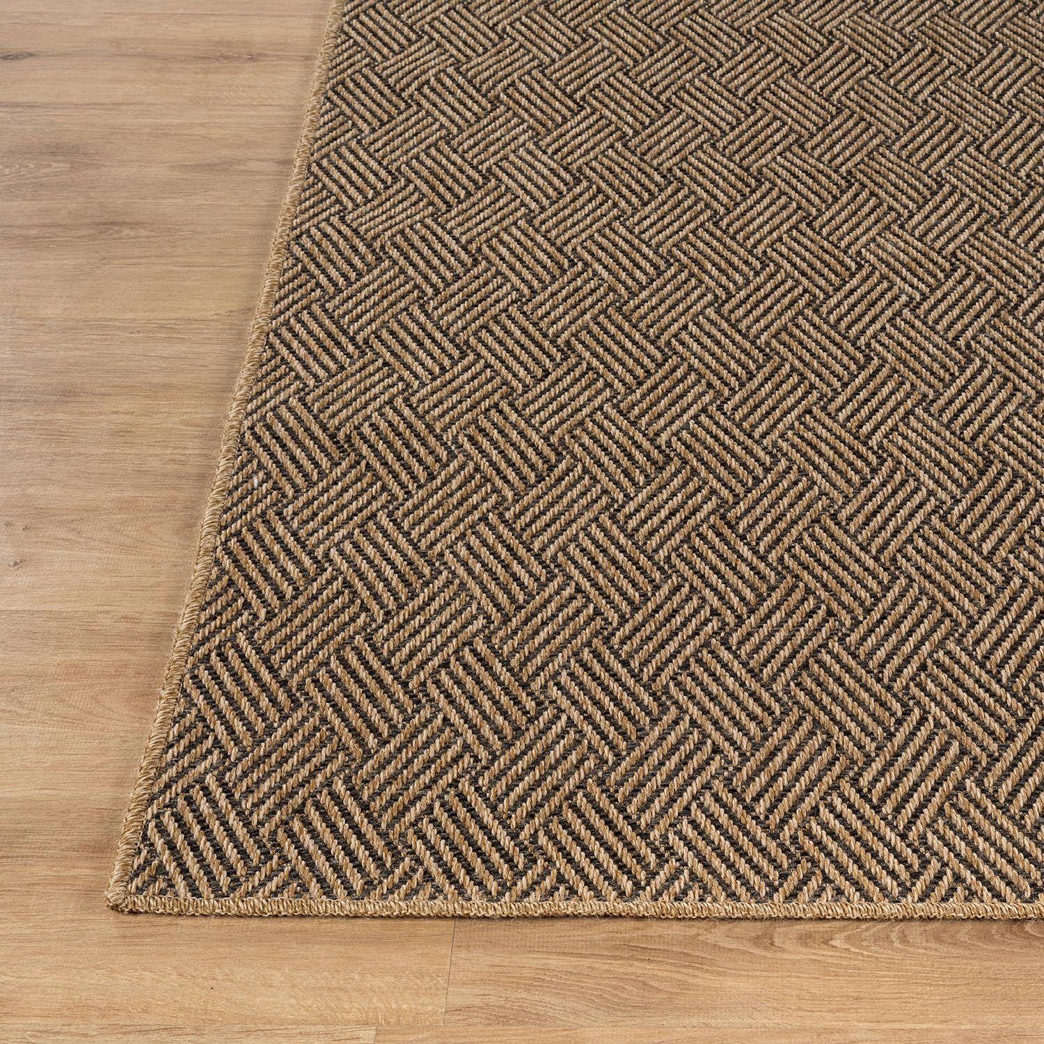 Easy Jute Rugs 9x12 Herringbone Natural Color Living Room Indoor Outdoor Area Rug for Patio and Kitchen Rug High Traffic Washable Easy to Clean Solid Boho Woven Design Carpet (9 x 12)