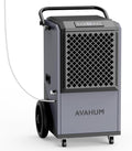 320 Pint Commercial Dehumidifier with Built-in Pump,Industrial Dehumidifier for Basement Warehouse Construction, 9,500 Sq.Ft Large Dehumidifier with Drain Hose, Auto Defrost, Auto Restart