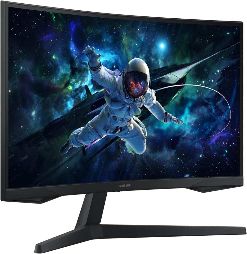 SAMSUNG 32" Odyssey G55C Series QHD 1000R Curved Gaming Monitor  1ms(MPRT)  HDR10  165Hz  AMD Radeon FreeSync  Eye Care  Glare Free  Sharp Resolution LS32CG550ENXZA