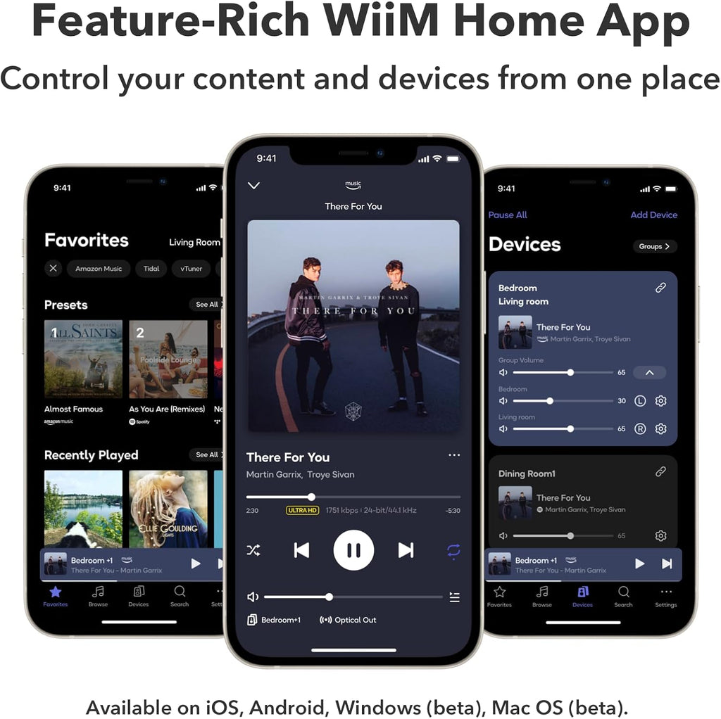 WiiM Ultra Music Streamer & Digital Preamp | 3.5" Touchscreen  Compatible with Google Cast & Alexa  Stream Spotify  Amazon Music  Tidal & More | HDMI ARC  Phono Input & Headphone Output | Space Gray