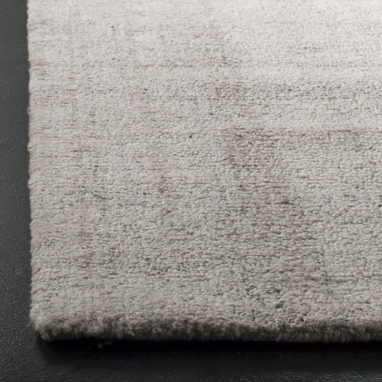 SAFAVIEH Abstract Collection X-Large Area Rug - 11' x 15', Light Grey, Handmade Wool & Viscose, Ideal for High Traffic Areas in Living Room, Bedroom (ABT141E)