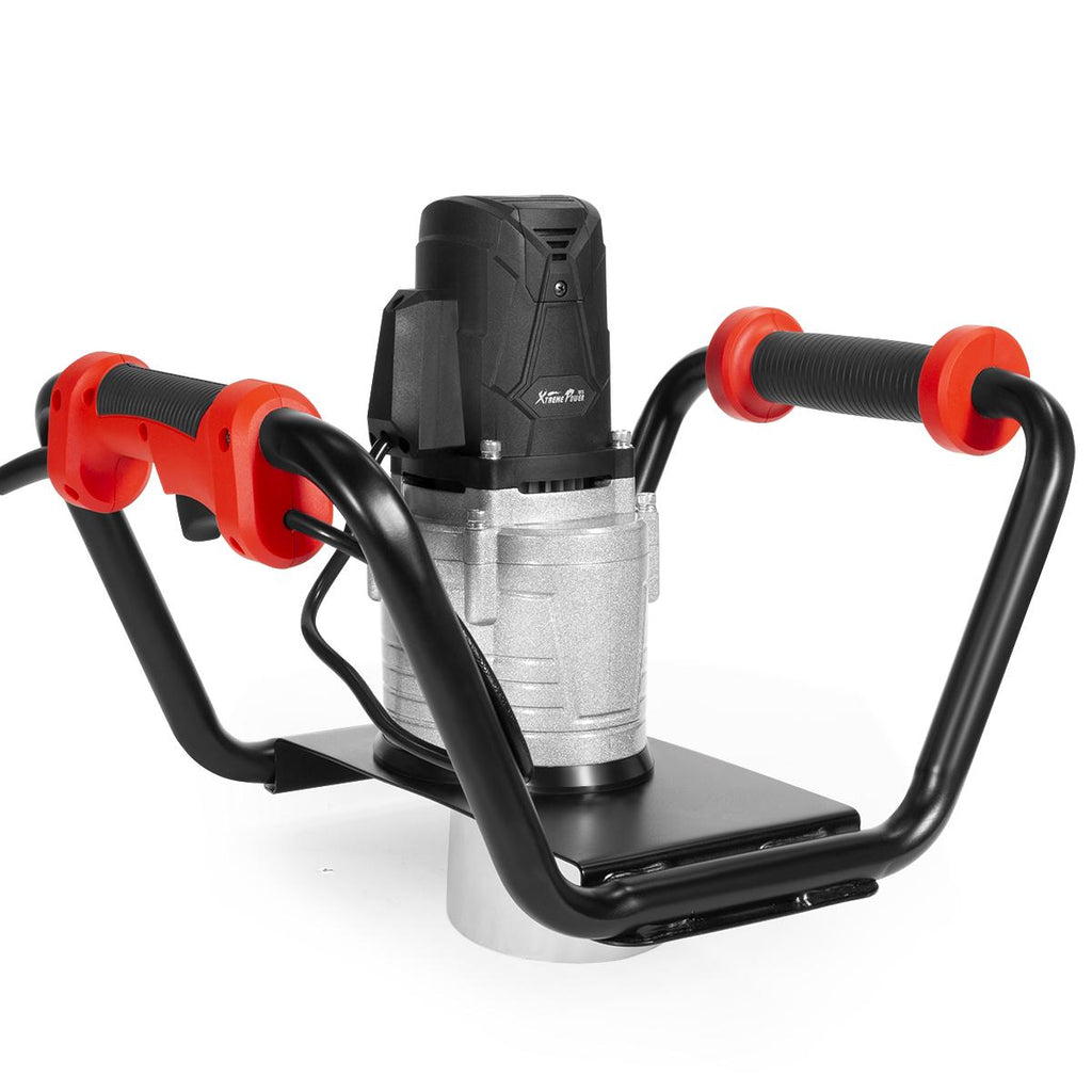 XtremepowerUS 1500W Electric Post Hole Digger with 6测 Auger Bit, Anti Vibration Handle & Safety Lock for Soil & Fence Posts