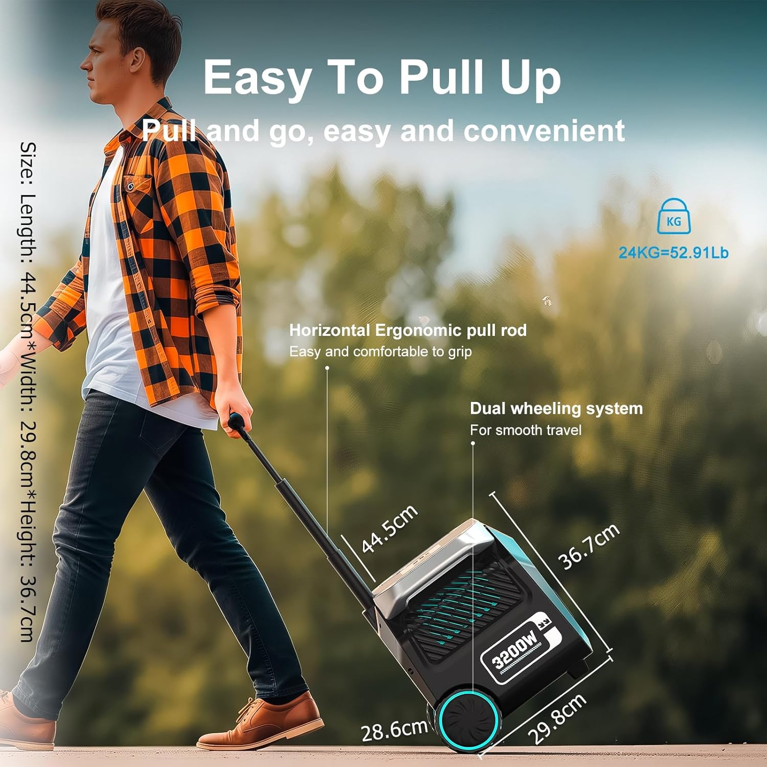 IEE 3200W Portable Power Station P3200  2048Wh Solar Generator  1800W AC Charging & 1000W Solar Charging  LiFePO4 Battery Generator for Home Backup  Camping  RV  Emergencies (P3200 Power Station)