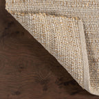 nuLOOM 9x12 Elfriede Jute & Cotton Hand Woven Area Rug, Natural, Solid Rustic Farmhouse Style, Weaved Design, Natural Fiber, For Bedroom, Living Room, Dining Room, Hallway, Office, Entryway
