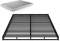 Zinus Victor 4 Inch Quick Lock Box Spring / Mattress Foundation / Built-to-Last Metal Structure / Low Profile / Easy Assembly, King, White