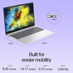 HP Pavilion 15.6" FHD Laptop Computer  16GB DDR4 RAM  240GB PCIe SSD  Intel N100 CPU  WiFi 6  Bluetooth  Webcam  Type-C  Lifetime Office 365  Windows 11  Type C RJ45  Light Gray