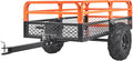 VEVOR ATV UTV Trailer Tow Behind Dump Cart  1500lbs 15 Cubic Feet  Heavy Duty Yard Garden Trailer Pull Behind Dump Trailer for Lawn Mower Tractor