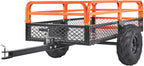 VEVOR ATV UTV Trailer Tow Behind Dump Cart  1500lbs 15 Cubic Feet  Heavy Duty Yard Garden Trailer Pull Behind Dump Trailer for Lawn Mower Tractor