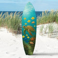 JennyGems Outdoor Decorative Surfboard Wall Art - Sea Turtle Decor Ocean-Themed, Beach House Sign, Weather Resistant PVC 3 Foot
