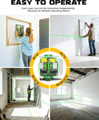 DIYtoolifz Laser Level Compatible with DeWalt 20V Battery, 4D 4x360° Self Leveling, 4 Way Green 16-Line Lazer Leveler Tool for Construction Project, Floor Tile, Home Renovation, Indoor Use, NO Battery