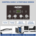 ALORAIR 70 Pints Crawl Space Dehumidifier with Pump and Drain Hose, Compact Basement & Commercial Dehumidifier for Water Damage Restoration, Covers Up to 1,000 Sq. Ft., 5-Year Limited Warranty