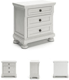 Signature Design by Ashley Robbinsdale Traditional 2 Drawer Night Stand, White